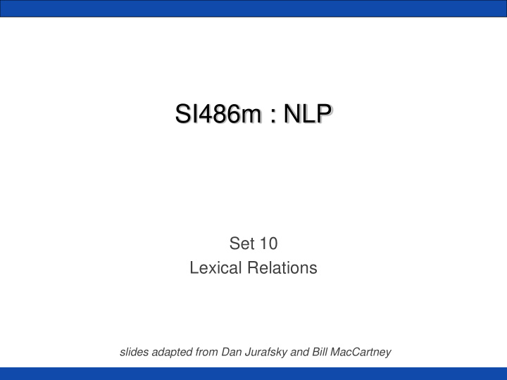 si486m nlp