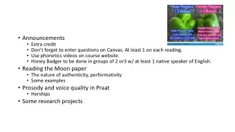 Announcements  Extra credit  Dont forget to enter questions on Canvas. At least 1 on