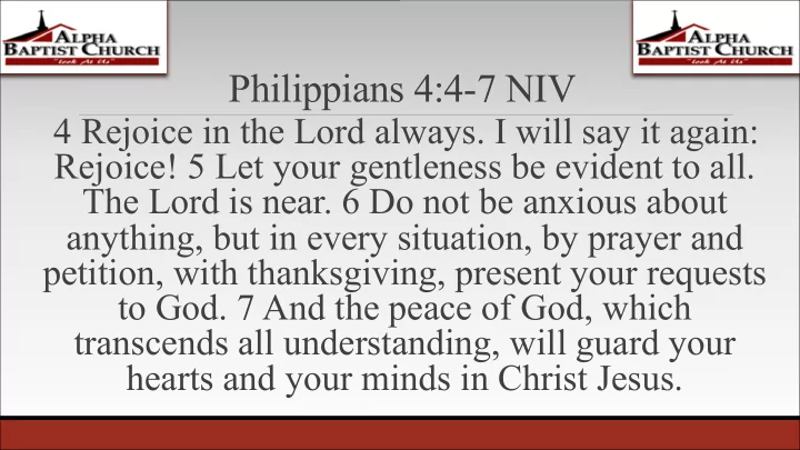 philippians 4 4 7 niv