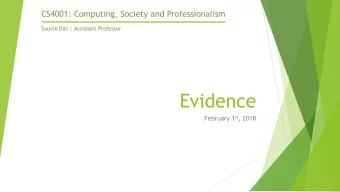 Evidence February 1 st , 2018  Writing Arguments u The argumentative essay is a genre of writing