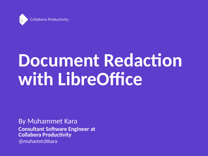 document redactjon with libreoffjce