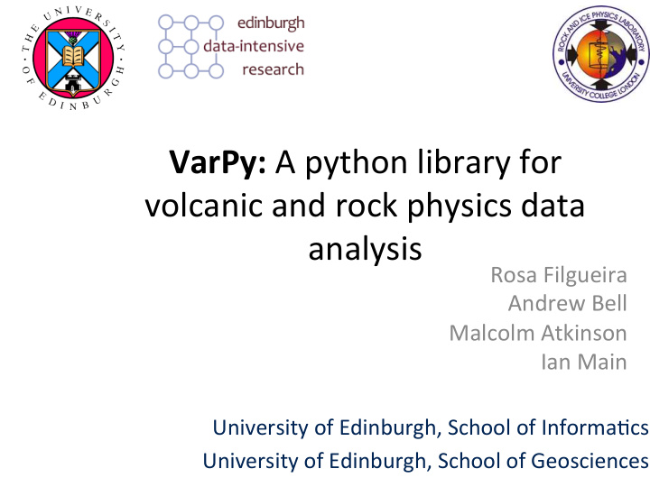 varpy a python library for volcanic and rock physics data