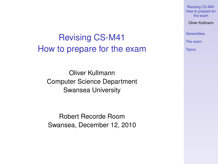 revising cs m41