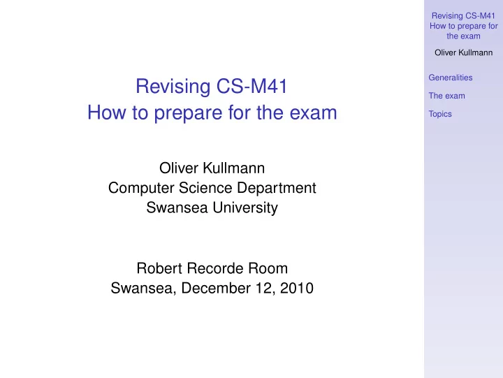 revising cs m41