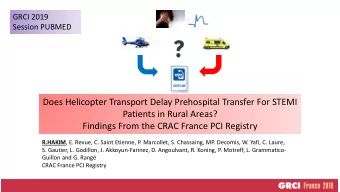 Does Helicopter Transport Delay Prehospital Transfer For STEMI  Patients in Rural Areas?  Findings