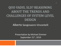 quo vadis sld reasoning about the trends and challenges