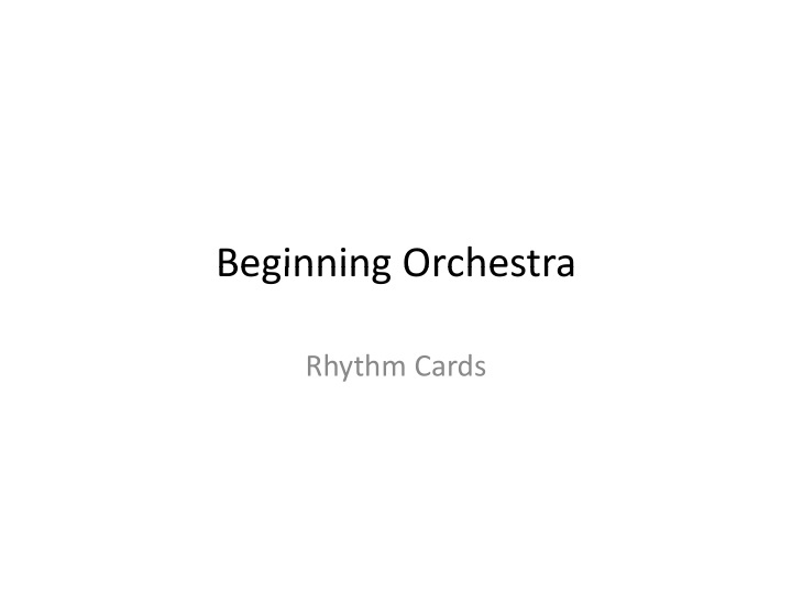 beginning orchestra beginning orchestra