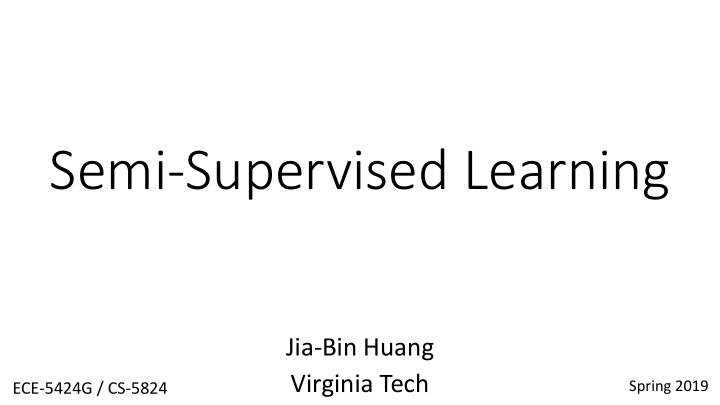 semi supervised learning