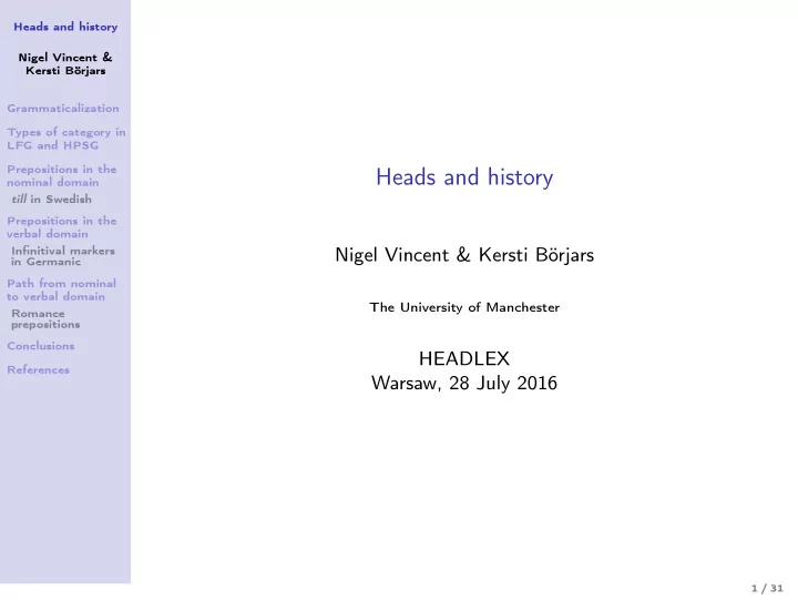 heads and history