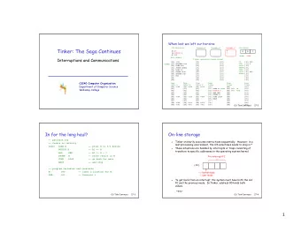 Tinker: The Saga Continues PC 03  0  A  B  0  IR OUTPUT N  1  AC 001  Mode: