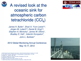 A revised look at the  A revised look at the  oceanic sink for  oceanic sink for  atmospheric