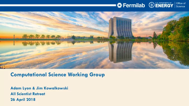 computational science working group