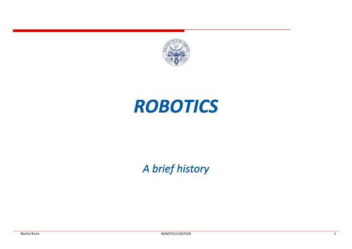 robotics robotics