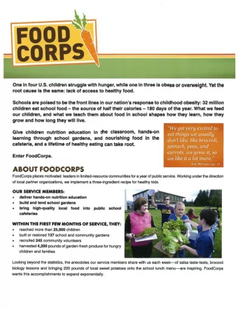 CORP  [ One in four U.S. children struggle with hunger, while one in three is obese or overweight.