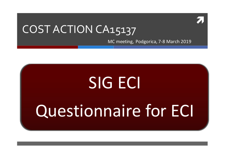 sig eci questionnaire for eci questionnaire