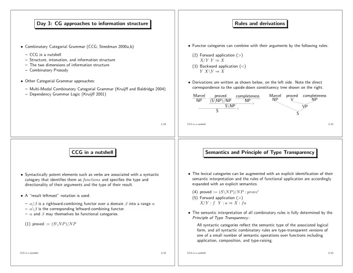 day 3 cg approaches to information structure rules and