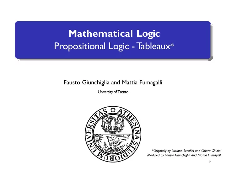 mathematical logic