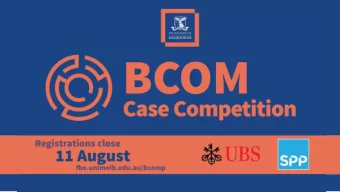 1  WHAT IS  IS A CASE COMPETITION?  1  2  3  Ide  dentify key  key iss  ssues fac  facing a  Uti