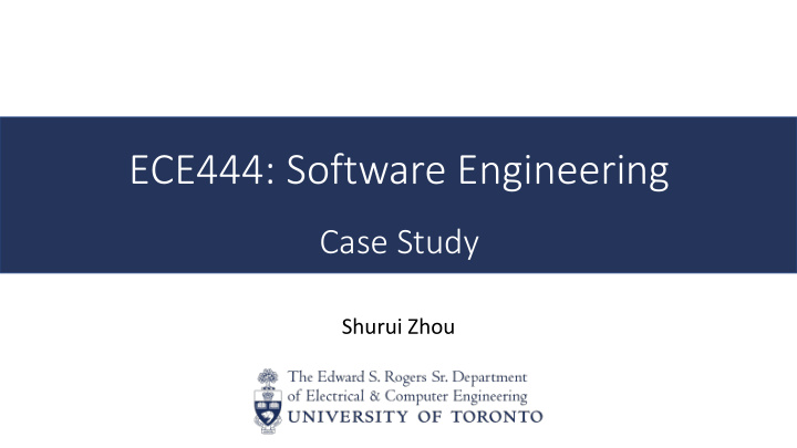 ece444 software engineering