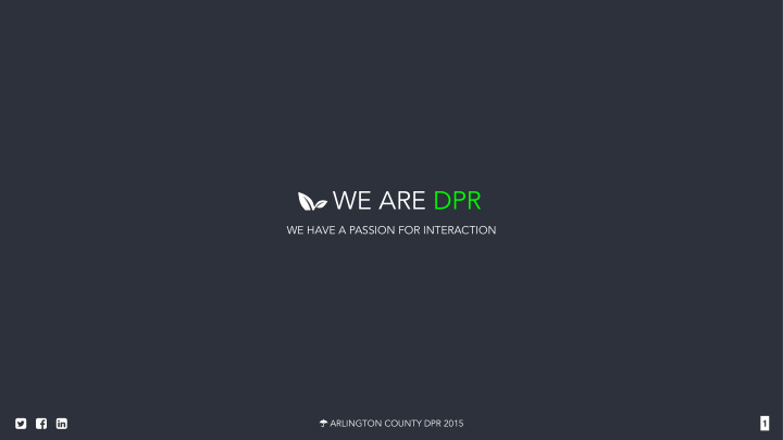 we are dpr