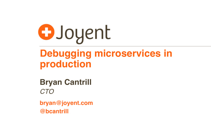 debugging microservices in production