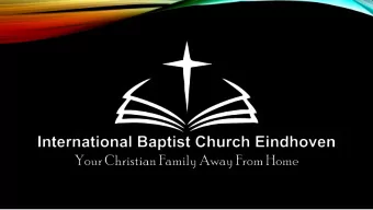 REVELATION 18  FALL OF BABYLON Series The future has already begun #15  IBC Eindhoven, 7 June