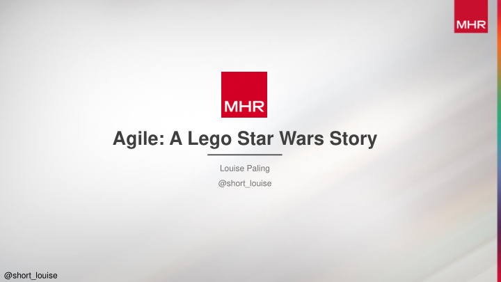 agile a lego star wars story