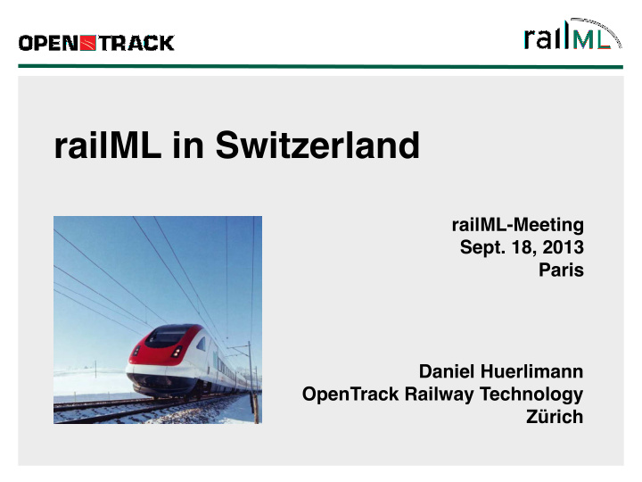 railml in switzerland