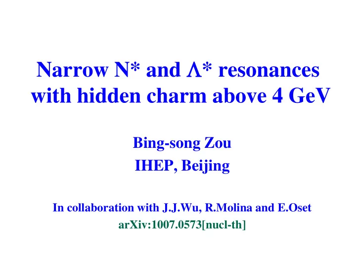 with hidden charm above 4 gev