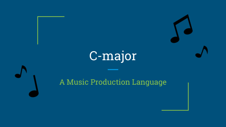 c major