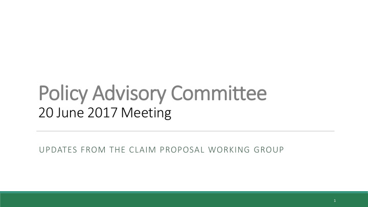 policy advisory committee