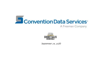 September 24, 2020  Onsite:  Minimizing interaction  As Covid-19 continues to change live events,