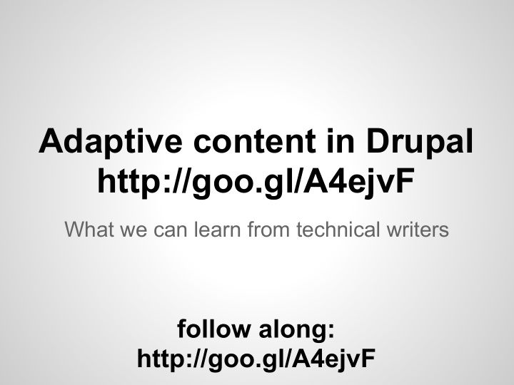adaptive content in drupal http goo gl a4ejvf