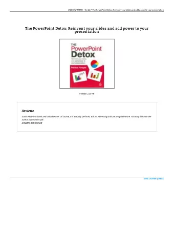 The PowerPoint Detox: Reinvent your slides and add power to your  The PowerPoint Detox: Reinvent
