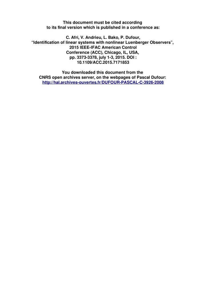 this document must be cited according to its fjnal