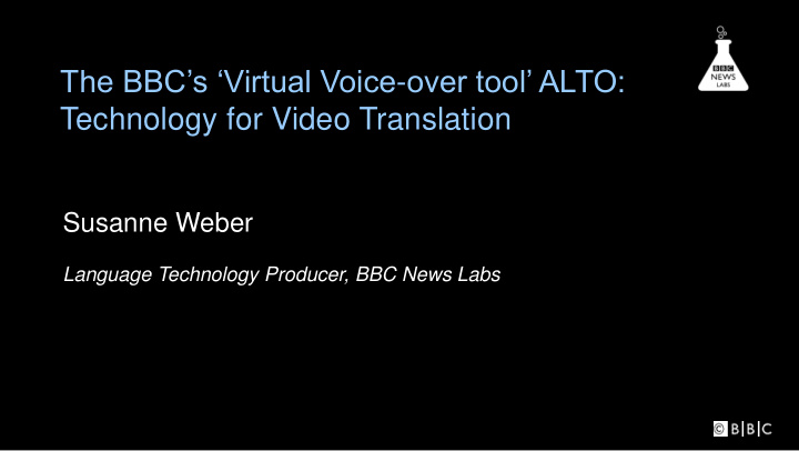 technology for video translation