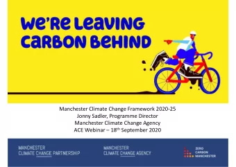 NECESSARY&gt; Manchester Climate Change  Framework 2020-25  Manchester Climate Change Framework