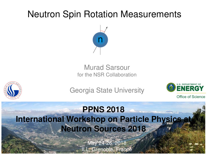 neutron spin rotation measurements