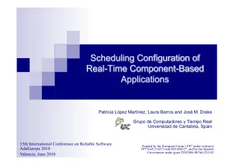 Patricia Lpez Martnez, Laura Barros and Jos M. Drake  Grupo de Computadores y Tiempo Real