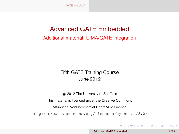 advanced gate embedded