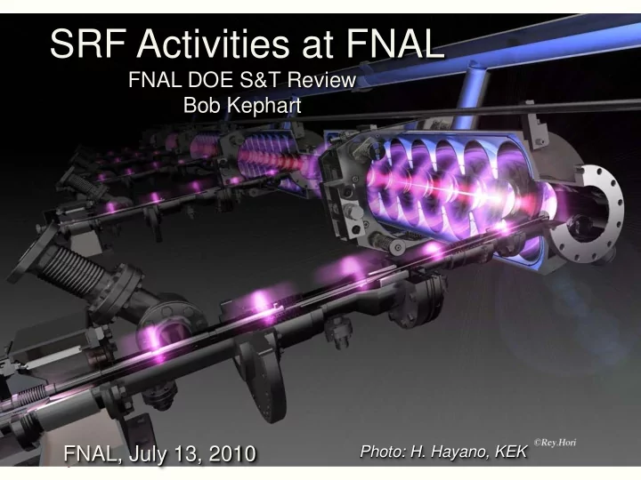 srf activities at fnal