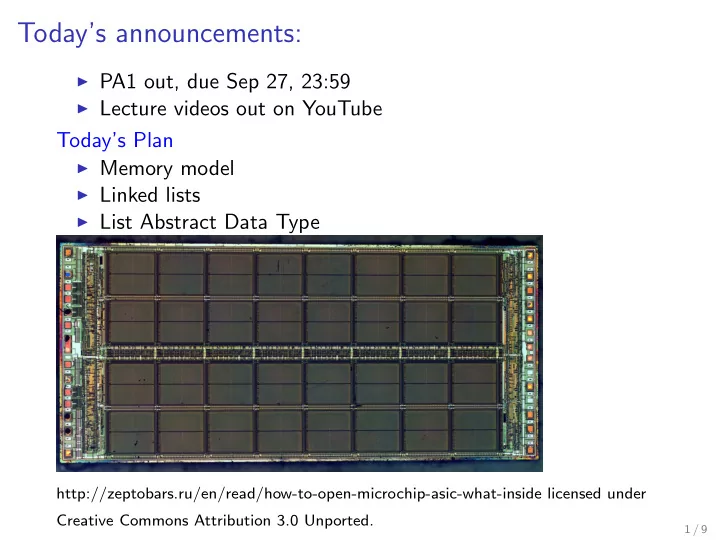 today s announcements