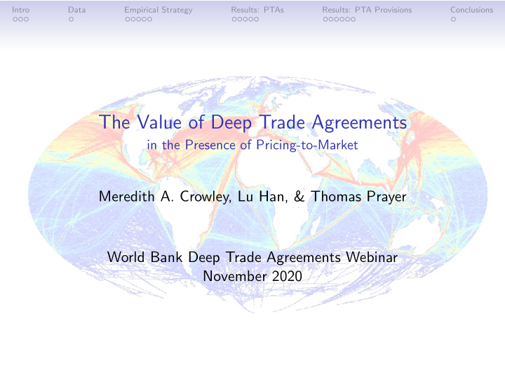 the value of deep trade agreements