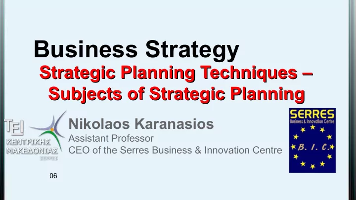 business strategy