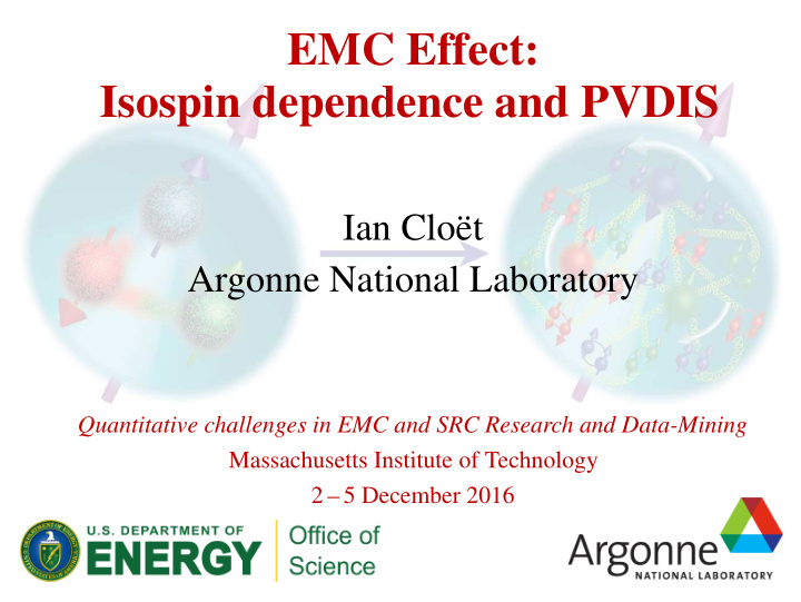 emc effect isospin dependence and pvdis