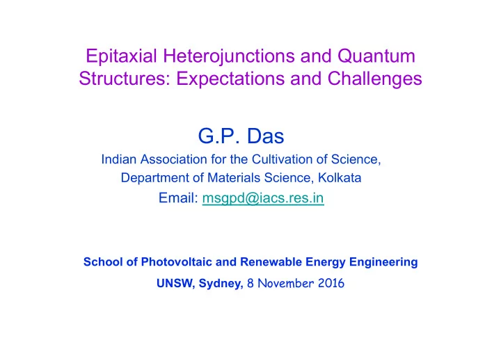 g p das