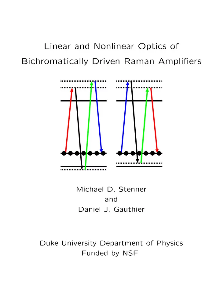 linear and nonlinear optics of bichromatically driven