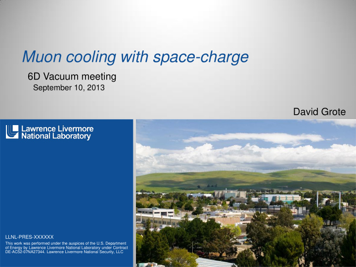 muon cooling with space charge