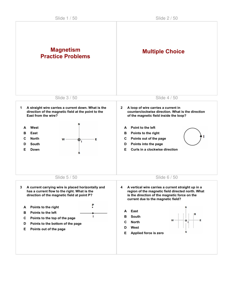 multiple choice