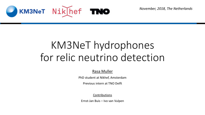 for relic neutrino detection